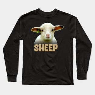 Fleecy Finesse Sheep Dreams, Trendy Tee for Wool Aficionados Long Sleeve T-Shirt